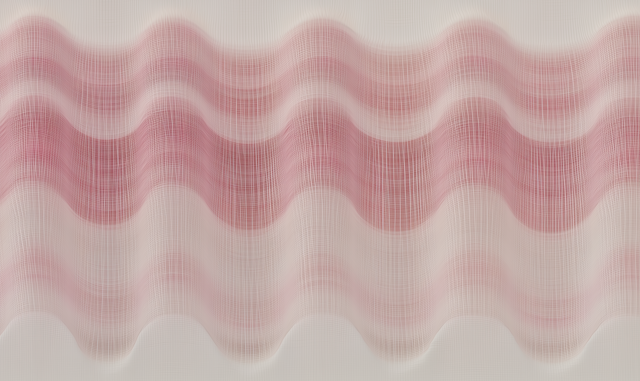 Wavy Pink Abstract Art