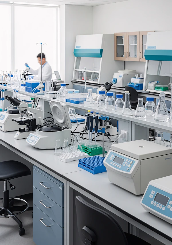 Modern Laboratory Scene
