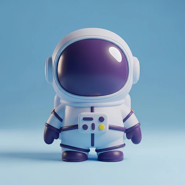 Cartoon Astronaut Render