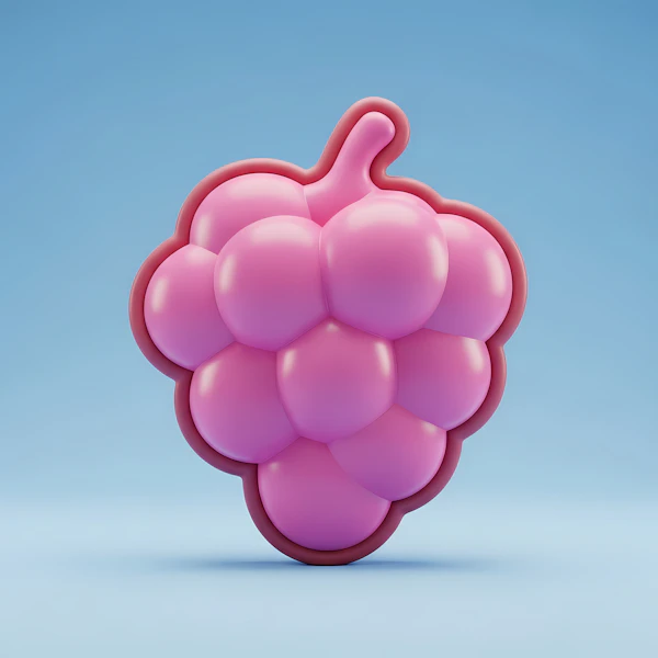 Stylized Grapes Illustration