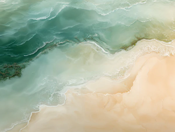 Aerial Beach Serenity