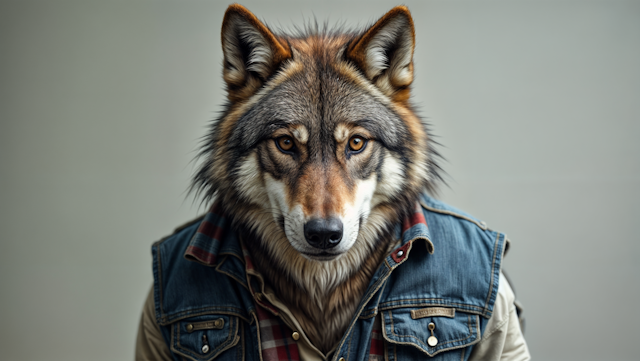 Anthropomorphic Wolf in Clothing