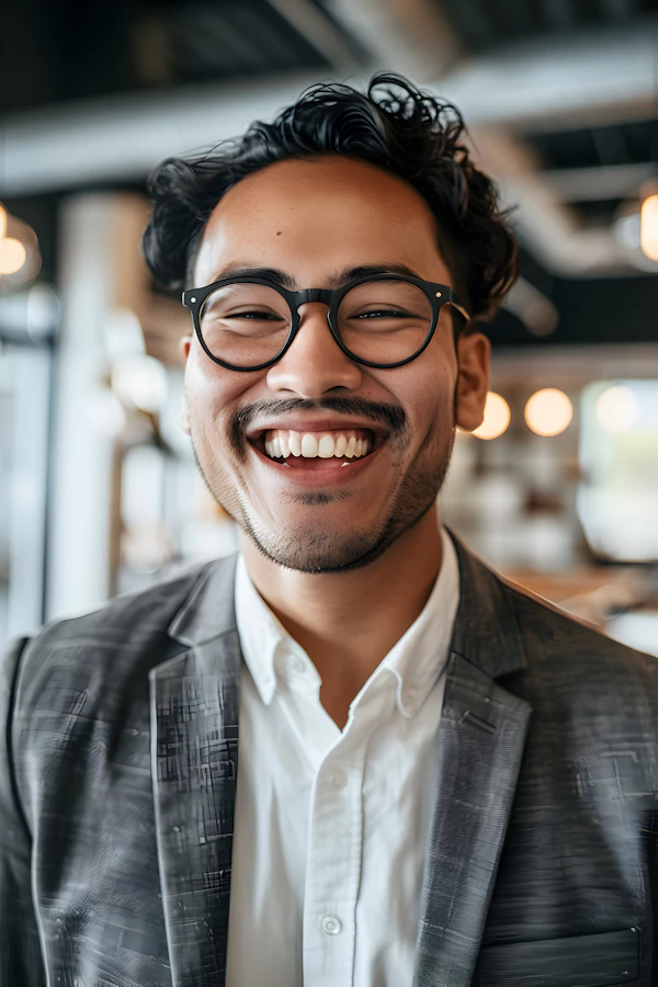 Smiling Man in Suit