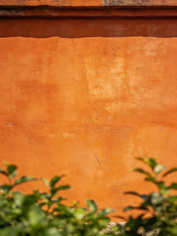 Weathered Orange Wall
