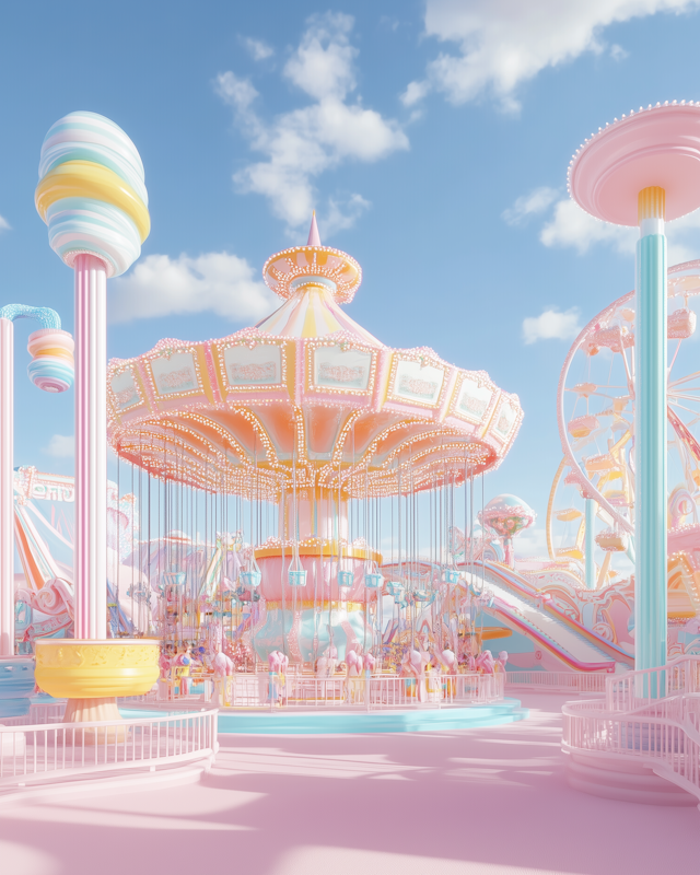 Pastel Amusement Park