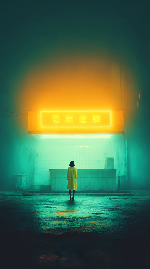 Neon Solitude Scene