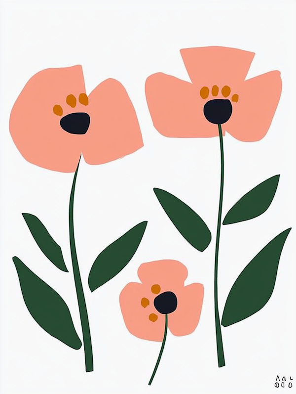 Minimalist Flower Illustration