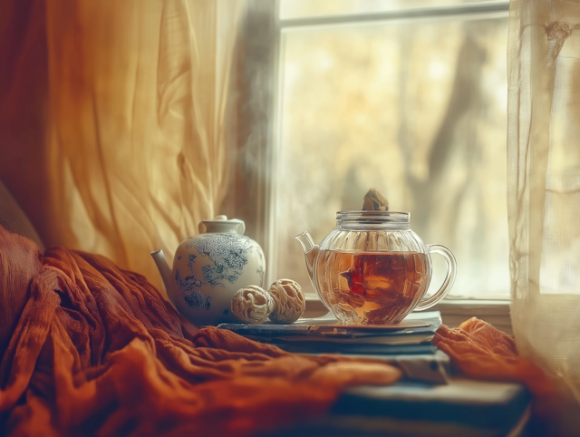 Serene Tea Time