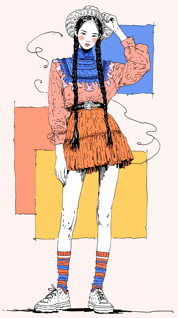 Stylized Woman Illustration