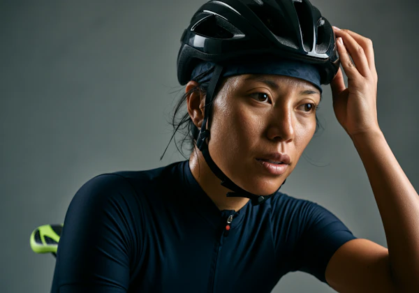 Cyclist Close-Up Portrait