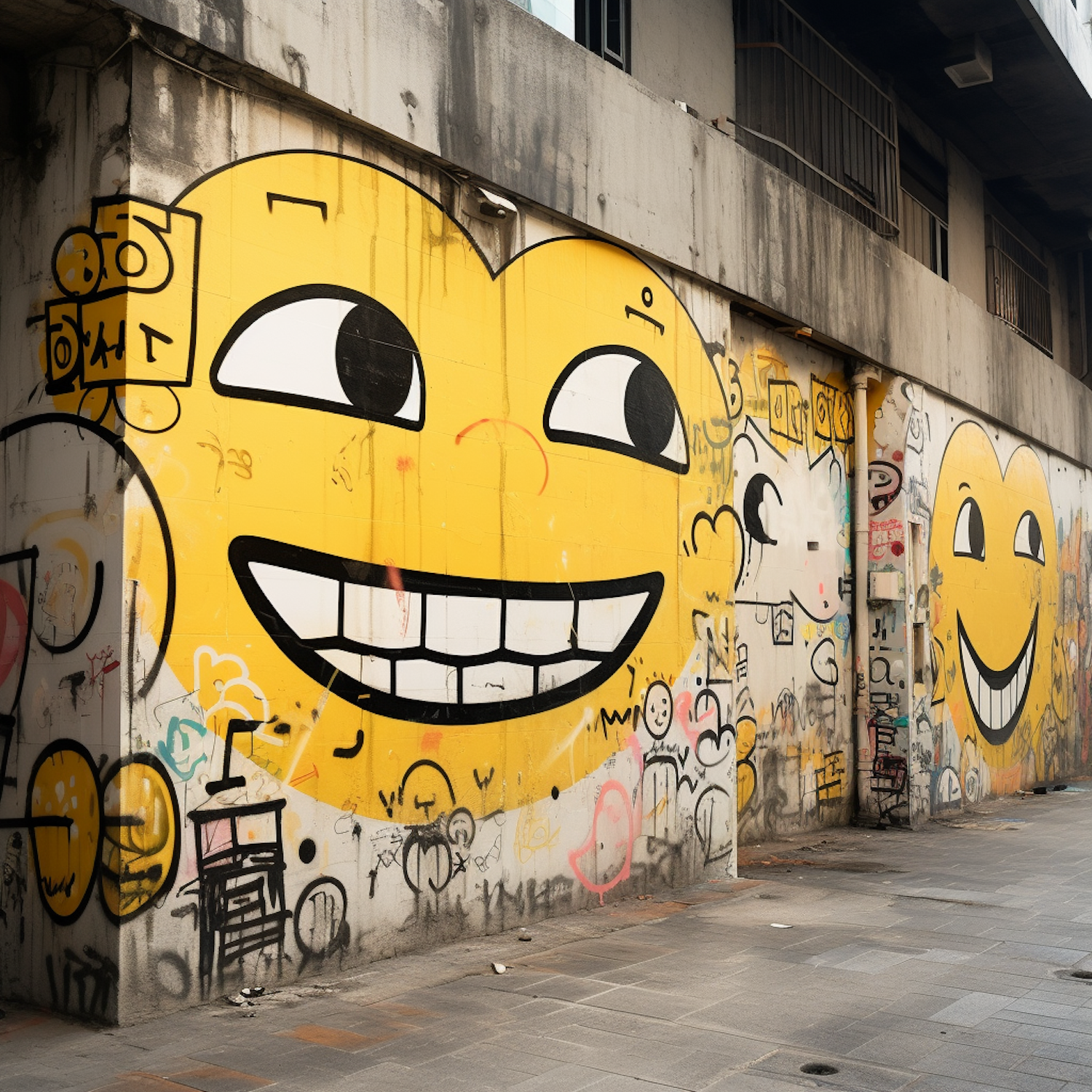 Urban Smiles: Vibrancy Amidst the Gray