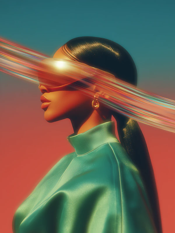 Futuristic Woman Portrait