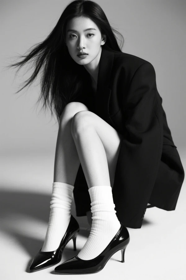 Stylish Monochrome Portrait