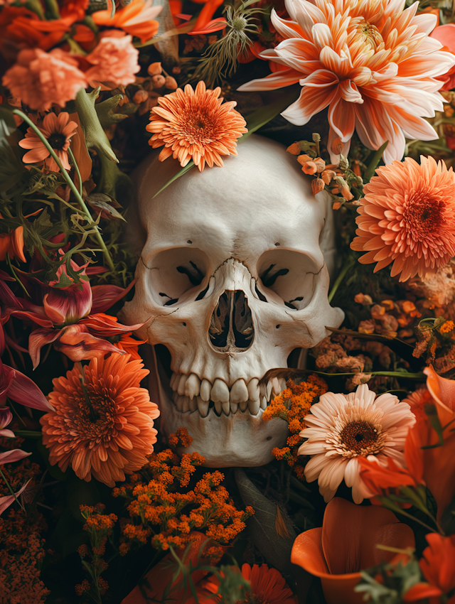 Life and Death Floral Arrangement