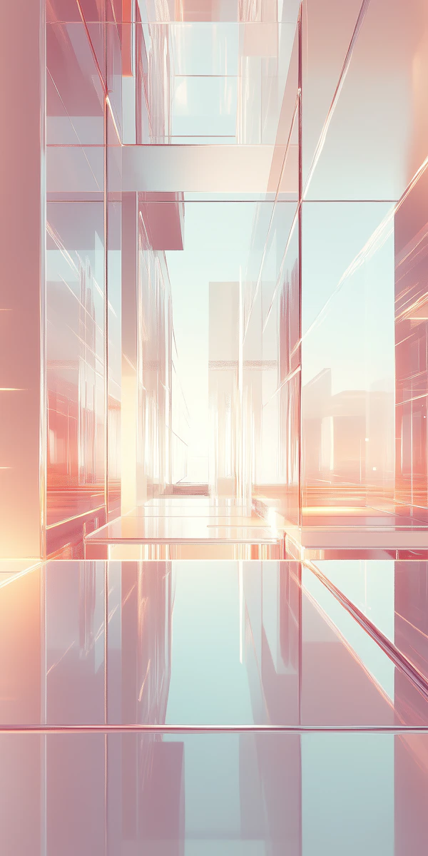 Futuristic Glass Corridor
