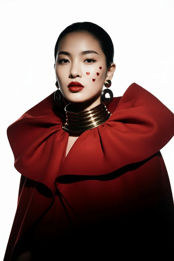 Elegant Red Portrait