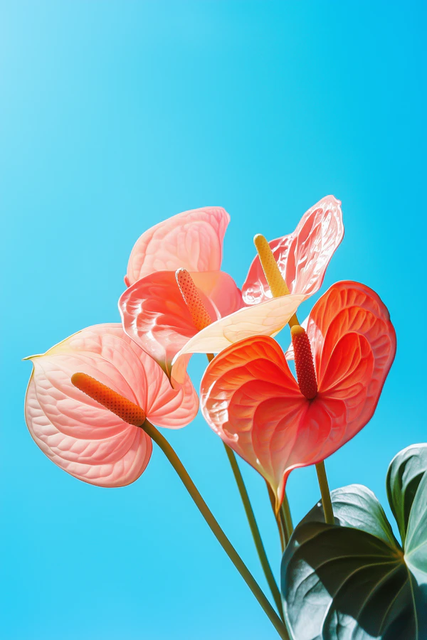 Pink Anthurium Close-Up