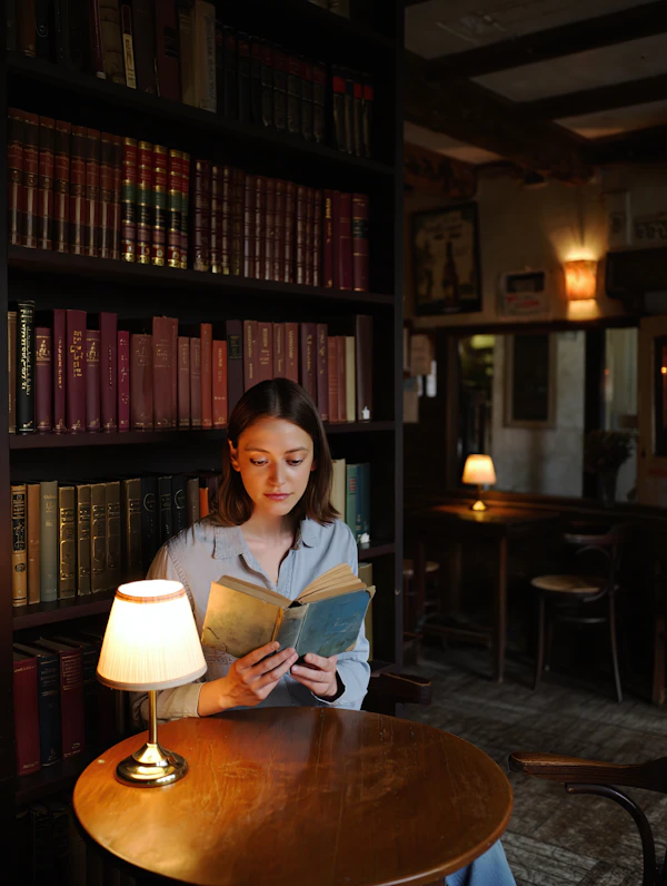 Cozy Library Reading