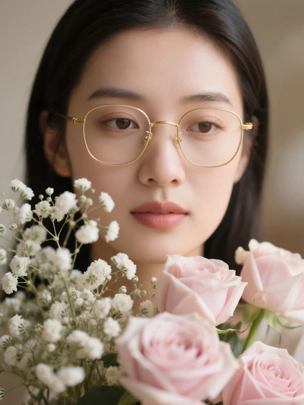 Portrait with Roses