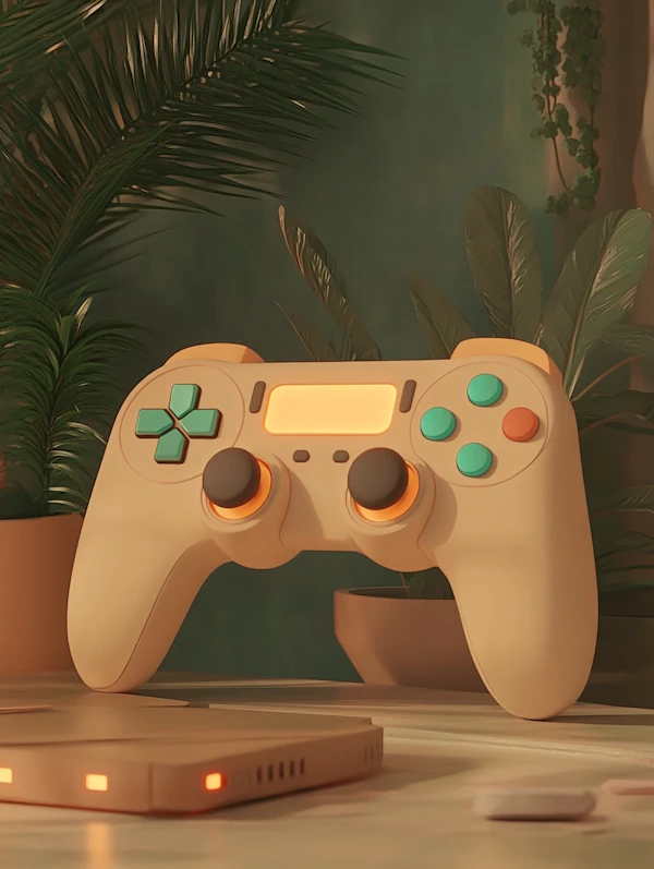 Stylized Gaming Setup