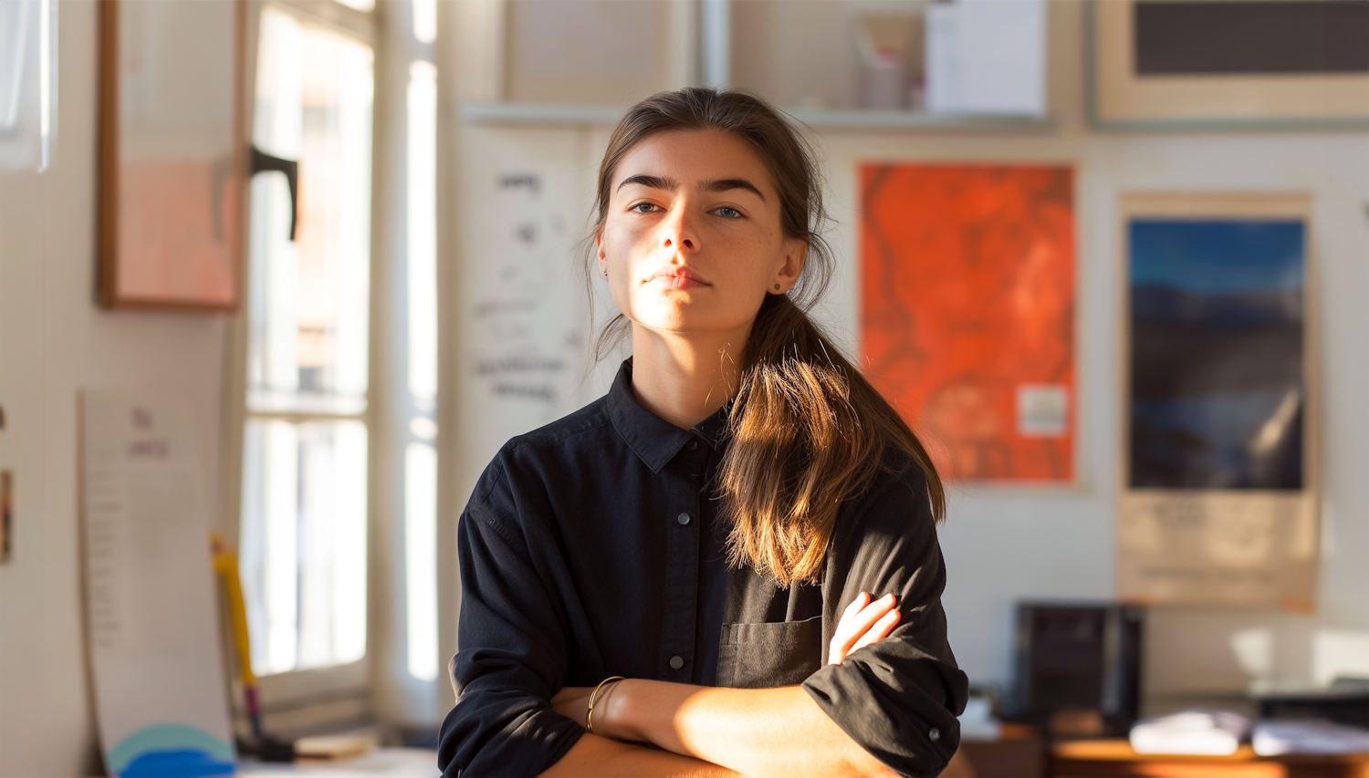 Confident Young Woman Indoors