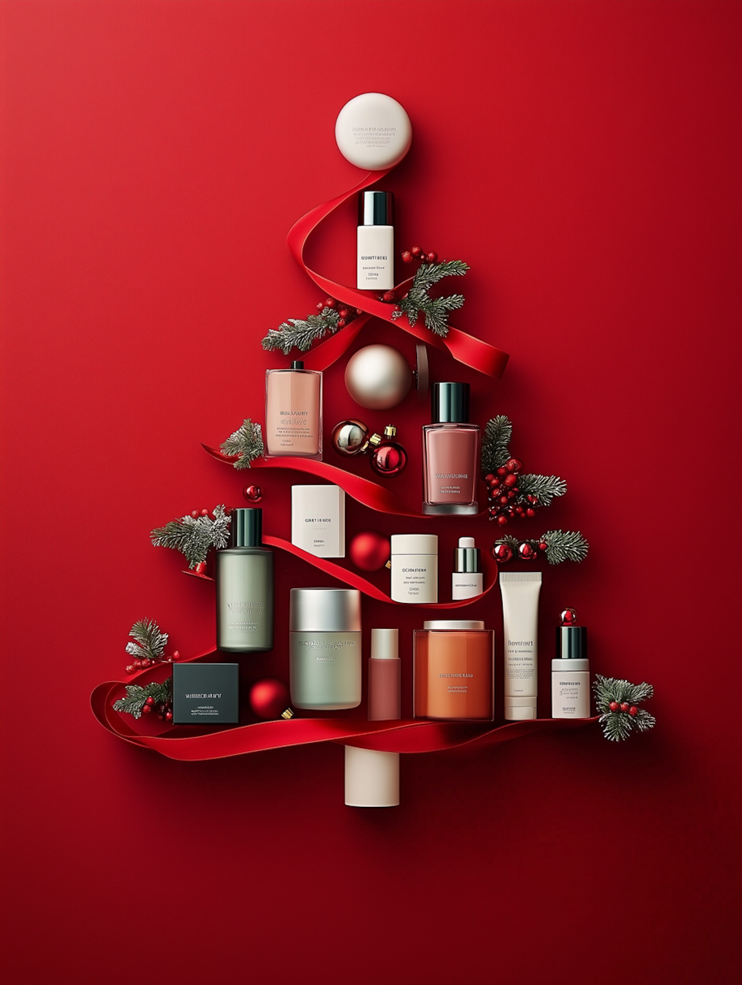 Beauty Products Christmas Tree