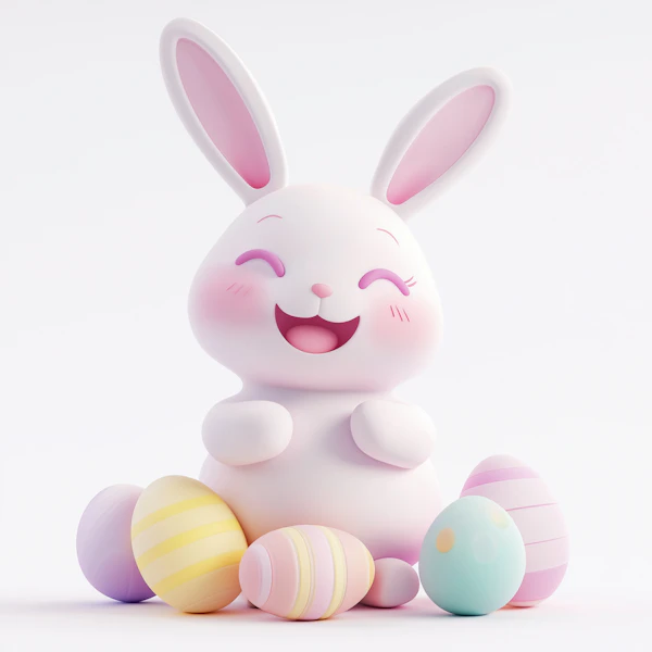 Cheerful Easter Bunny