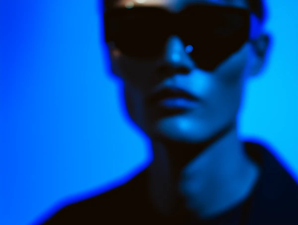 Blurred Futuristic Portrait
