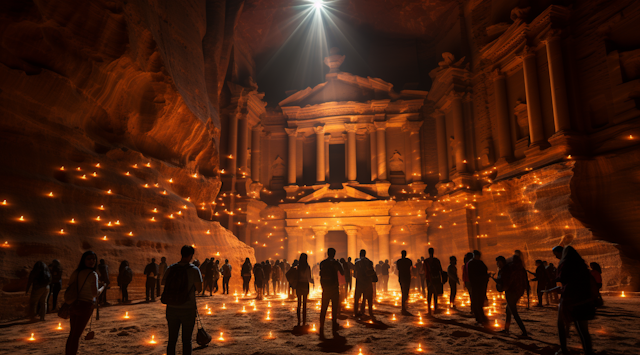 Candlelit Night at Al Khazneh in Petra