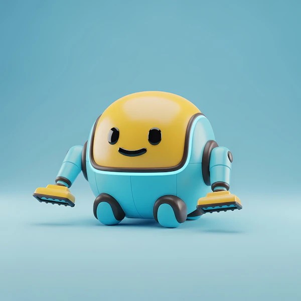 Friendly Cartoon Robot