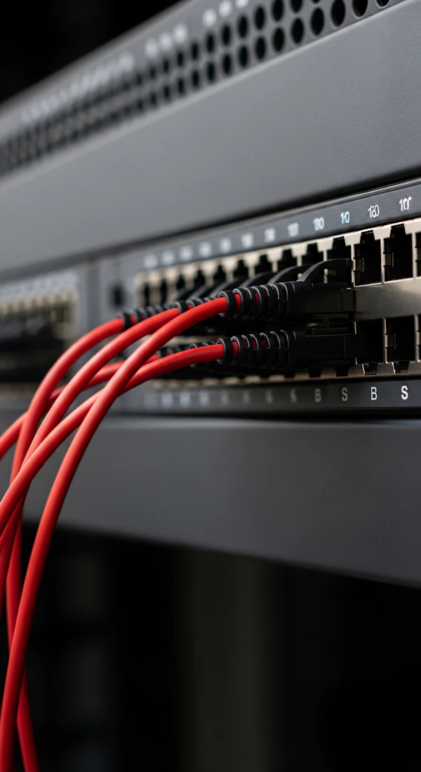 Network Switch Close-Up