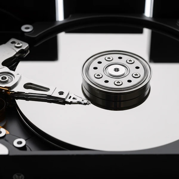 Hard Disk Drive Close-Up