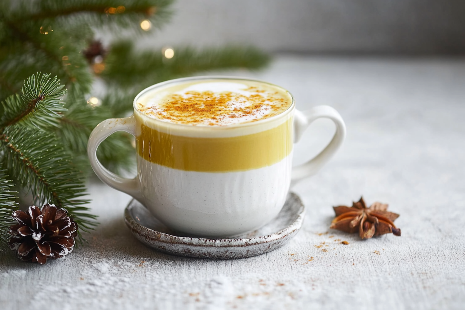 Festive Latte Scene