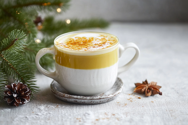 Festive Latte Scene