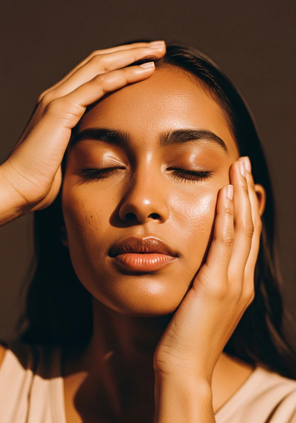 Serene Portrait Close-Up