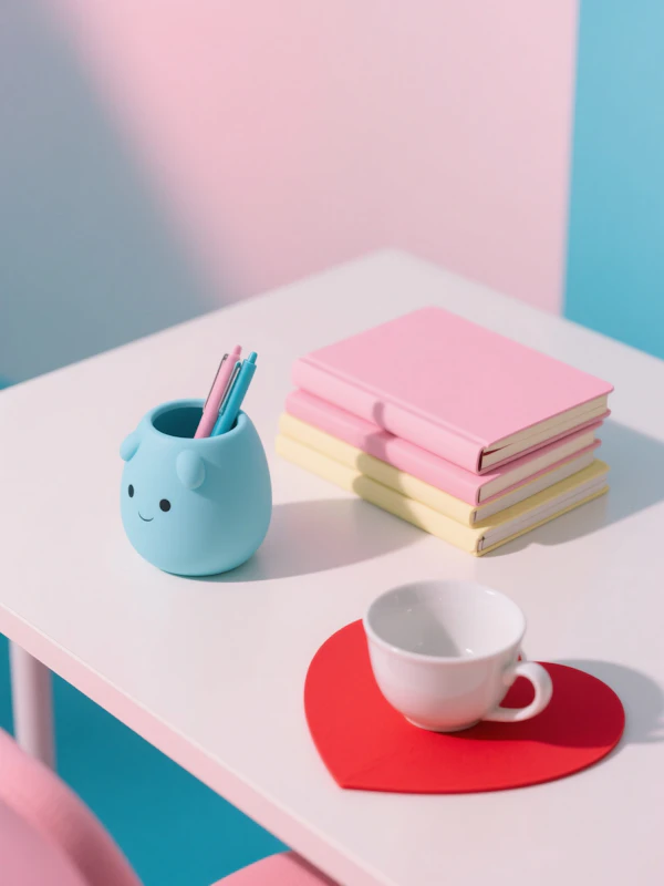 Pastel Desk Setup