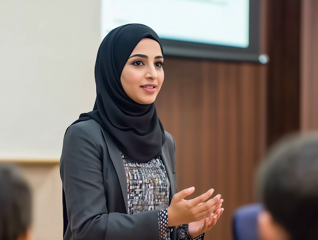 Woman Giving Presentation