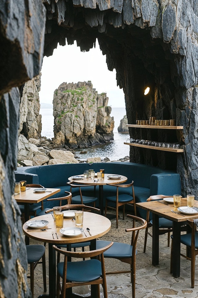 Seaside Outdoor Dining Elegance