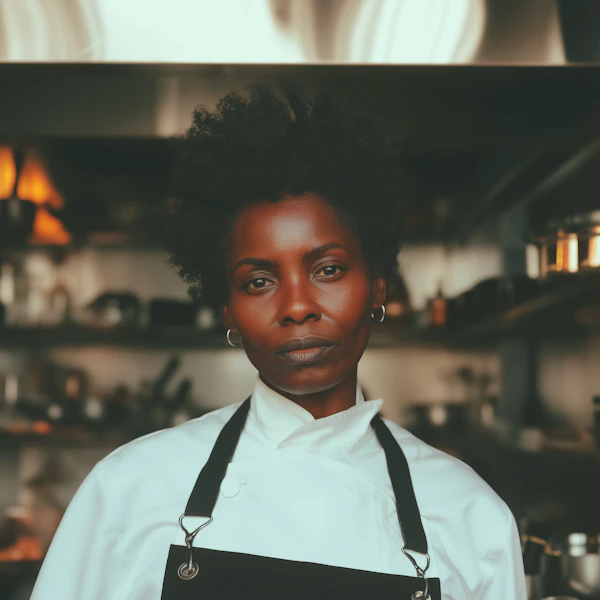 Chef in Kitchen Portrait