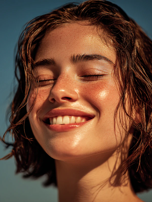 Joyful Sunlit Portrait