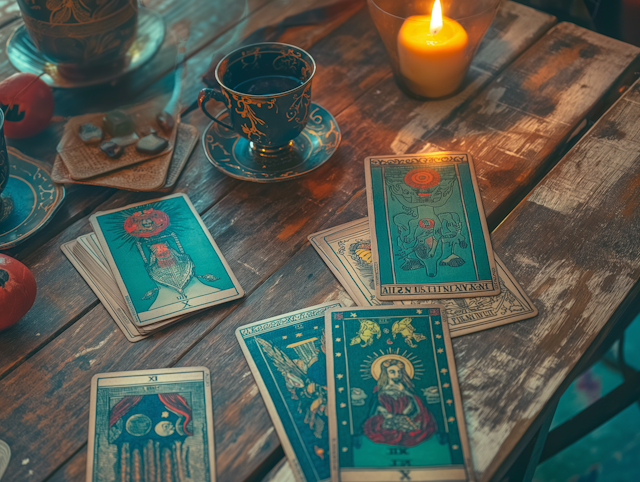 Mystical Tarot Card Spread