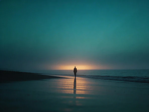 Twilight Beach Solitude