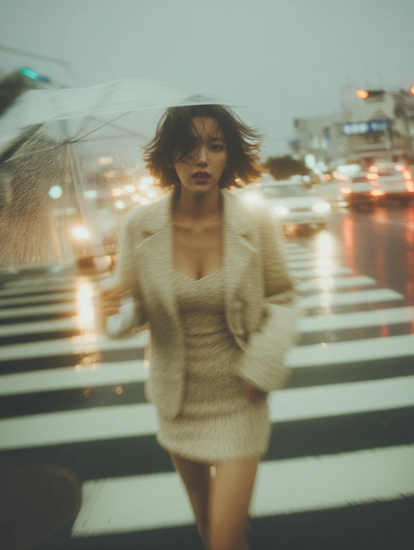 Rainy Evening Stroll