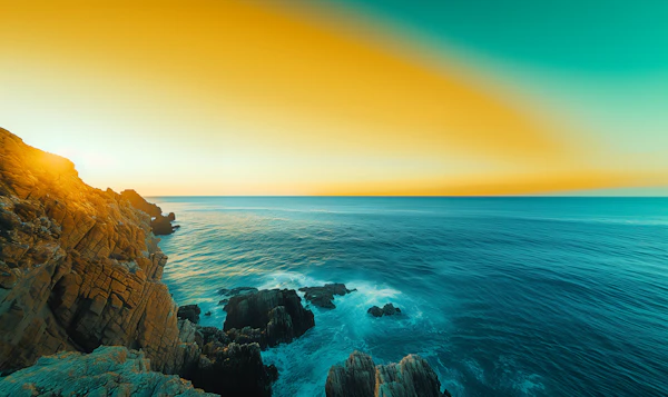 Tranquil Seaside Sunset