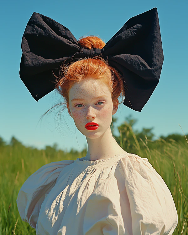 Freckled Redhead Portrait