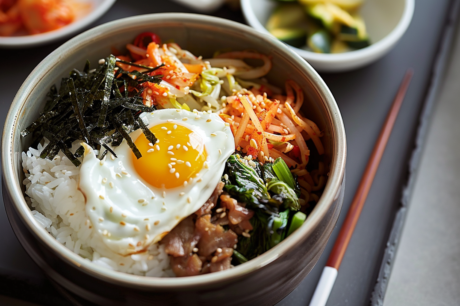 Close-up of Bibimbap