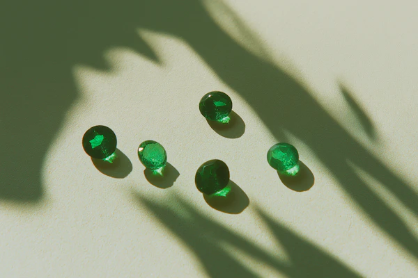 Green Crystal Gemstone Elegance