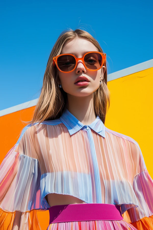 Vibrant Fashion Portrait