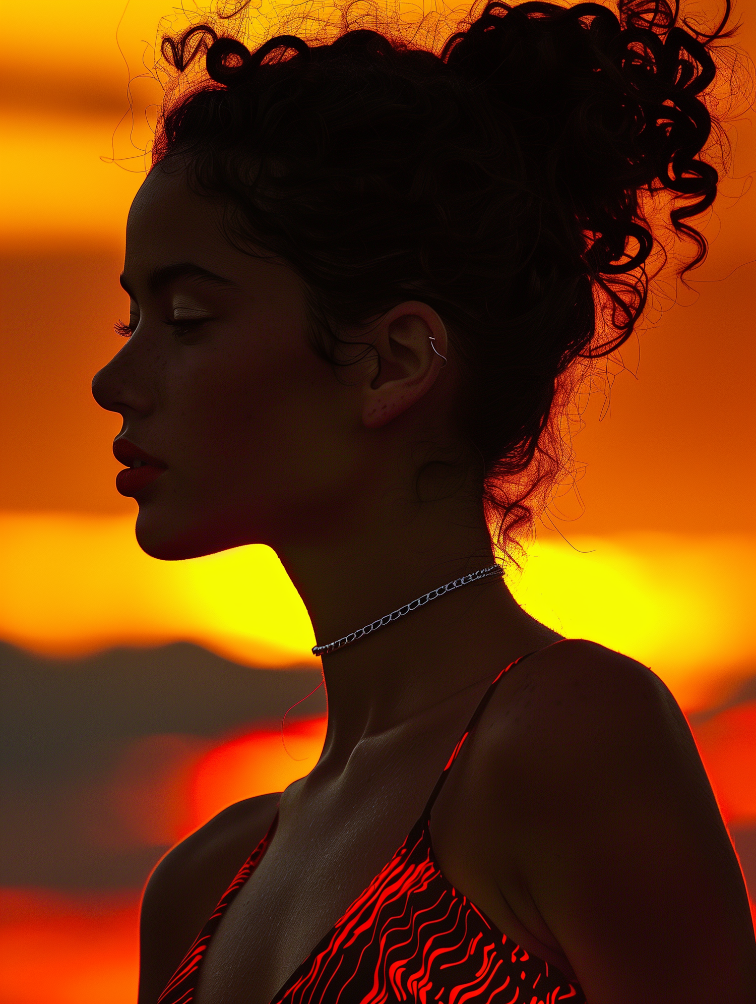 Woman at Sunset