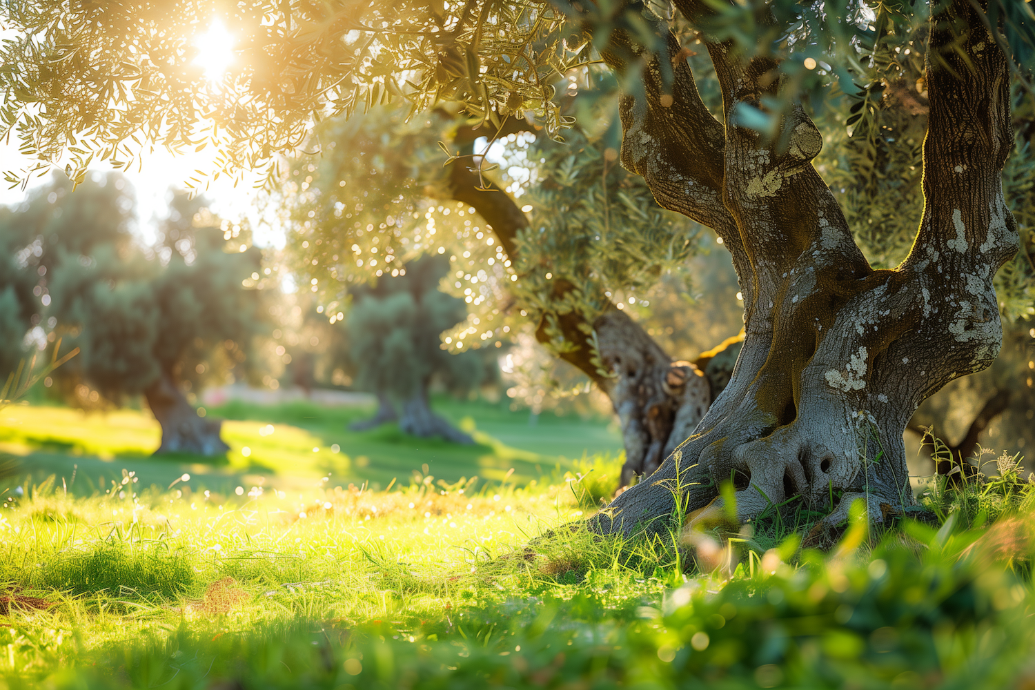 Serene Olive Tree Landscape